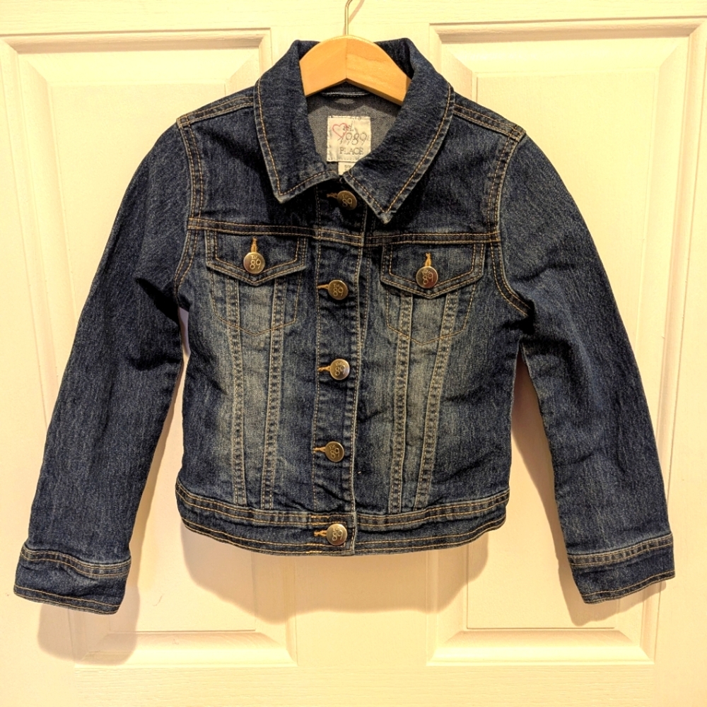 1989 Place Dark Blue Jean Jacket Size 5/6